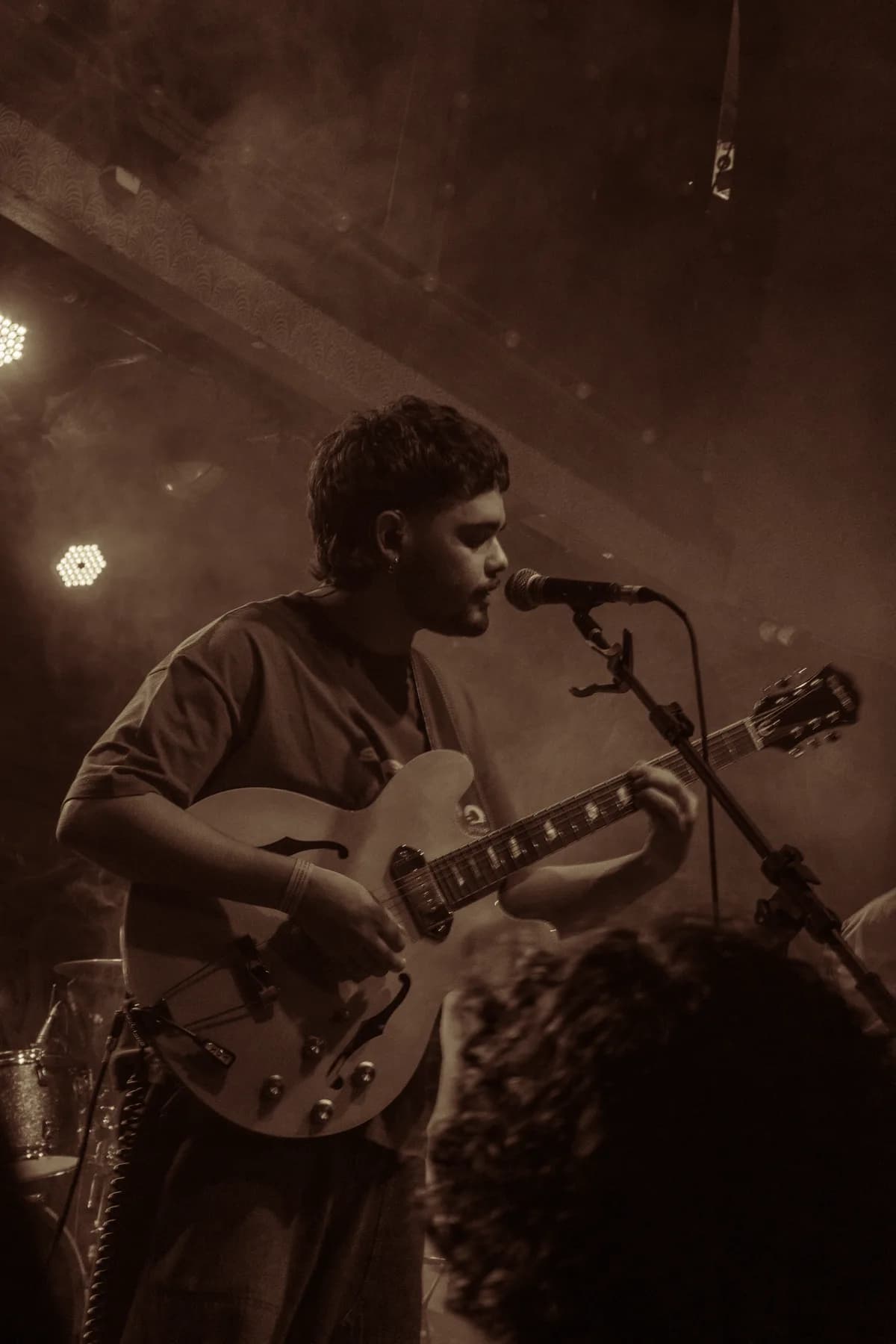 Voz e guitarra semi-acústica